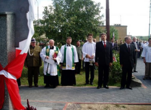 August 27, 2006. Unveiling of the Danuta Siedzikowna, Inka Monument in Narewka, Poland.