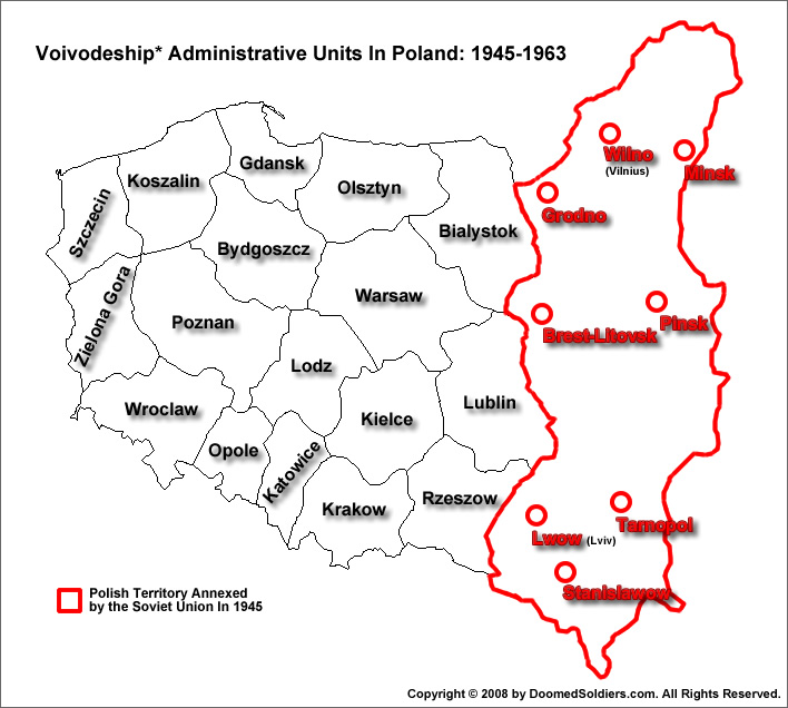 Administrative Units In Poland Map.