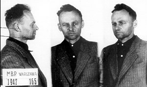 Witold Pilecki - Photo taken by Urzad Bezpieczenstwa (UB) - Ministry of Internal Affairs