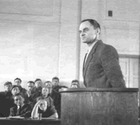 Witold Pilecki testifying befor the communist court